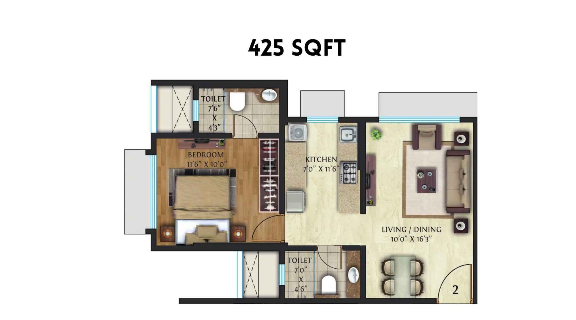 Crescent-Nexus-Floor-Plan-1-BHK-425-Sqft